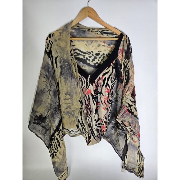 Profile by Gottex 'Sahara' V-Neck One Piece Swimsuit Sz 6 Sand - Picture 5 of 8